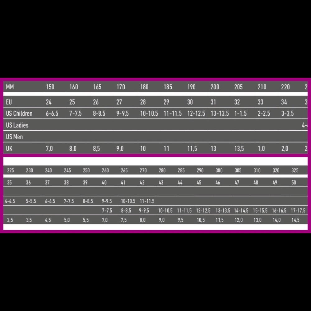Offical Size Chart - Picture 3 of 3